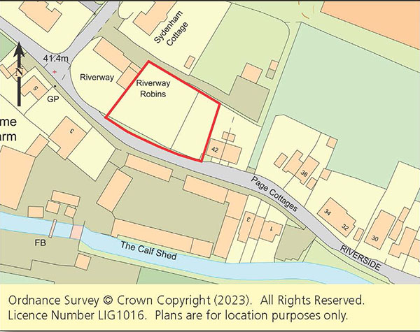 Lot: 101 - EXCELLENT SITE WITH PLANNING IN VILLAGE LOCATION -